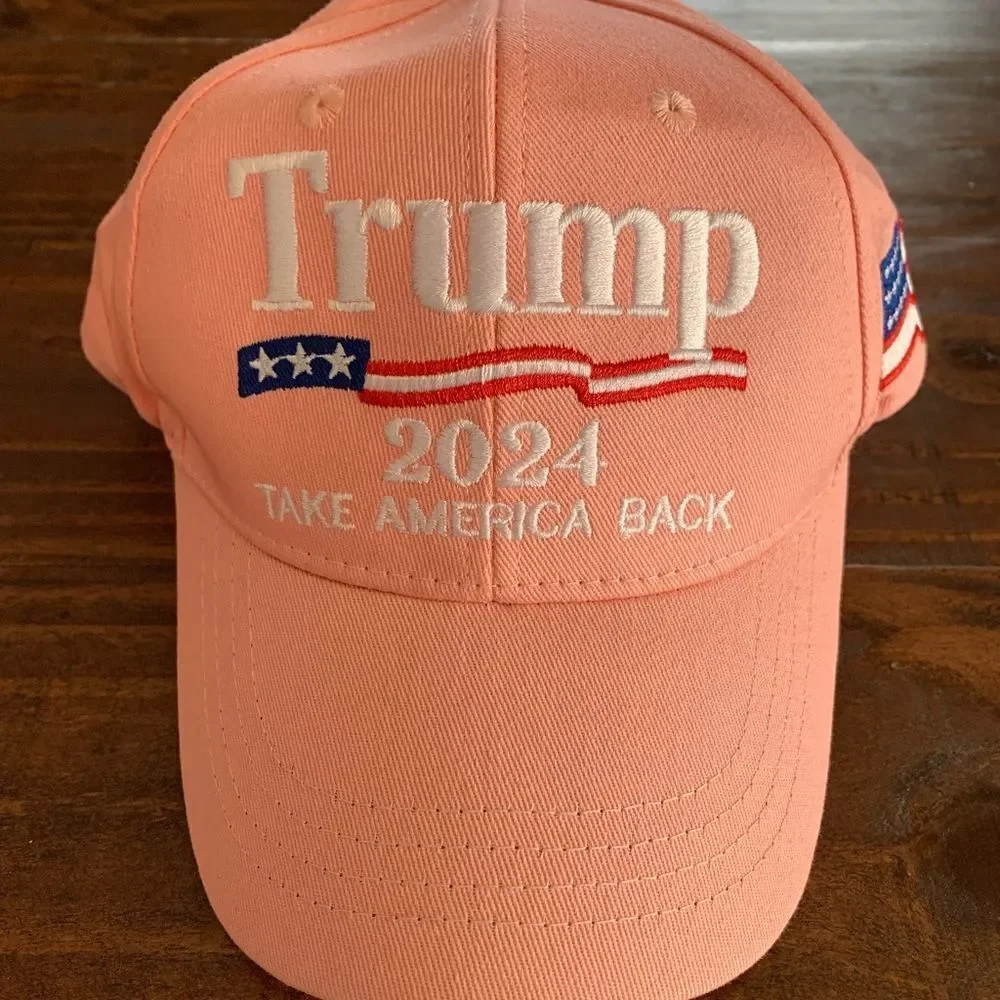 Trump Hat Pink Flag
